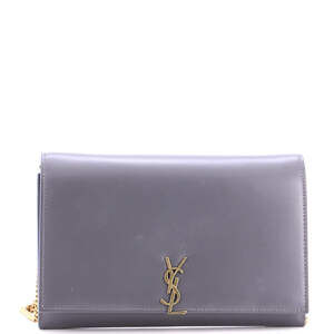 Saint Laurent Classic Monogram Flap Chain Wallet Leather